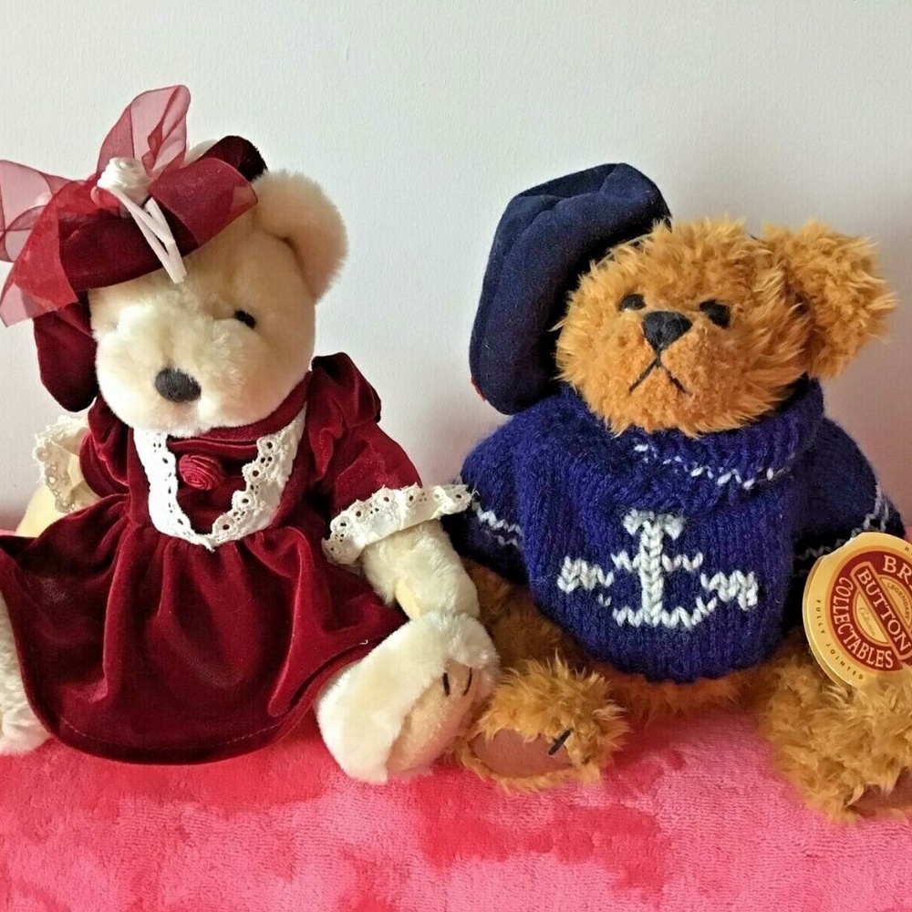 Vintage Brass Bears Toys 1997 Lot of 2